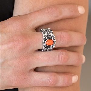 Butterfly Belle orange ring